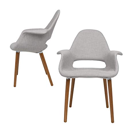 Laura Davidson Furniture Tribeca Organic Arm Chair (Light Grey, 2)