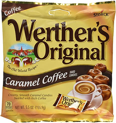 Werthers Original Caramel Coffee Hard Candy Pieces Round Hard Candy 5.5 Oz