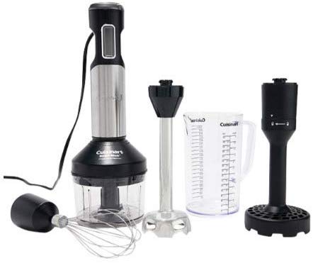 Cuisinart 700W Smart Stick Variable Speed Hand Blender with Masher, Black