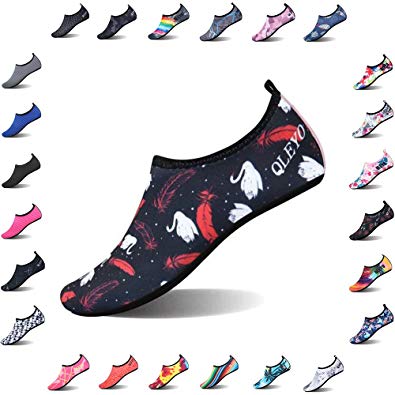 QLEYO Water Shoes Quick Dry Shoes for Men and Women Barefoot Skin Shoes Beach Water Shoes for Swim Yoga surf