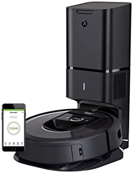 iRobot Roomba i7  (7550) Robot Vacuum with Automatic Dirt Disposal- Wi-Fi Connected, Smart Mapping, Works with Alexa, Ideal for Pet Hair, Carpets, Hard Floors (Renewed)