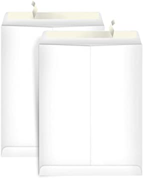 AmazonBasics Catalog Mailing Envelopes, Peel & Seal, 10x13 Inch, White, 100-Pack