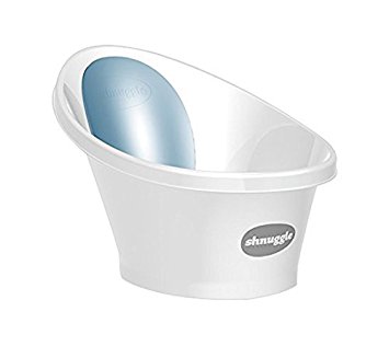 Shnuggle Baby Bath Tub - Compact Support Seat, Makes Bath Time Easy, 0-12m, BLUE