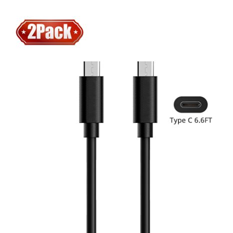 USB-C, VicTec 6.6ft/2M Type C Cable to Standard USB 3.0 With Reversible Connector for Nexus 6P, Nexus 5X, OnePlus 2, New Macbook 12 inch, Google ChromeBook Pixel, Nokia N1, Pixel C and More (Black)