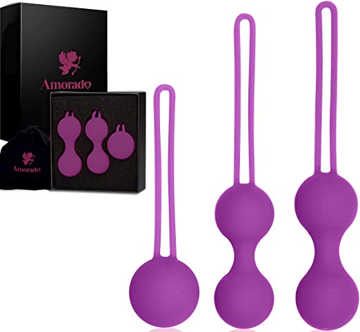 Kegel Exercise Weights for Women - The perfect Set for Pelvic Floor Training and Bladder Control – for Beginners and Advanced - Including Storage Box & Velvet Bag