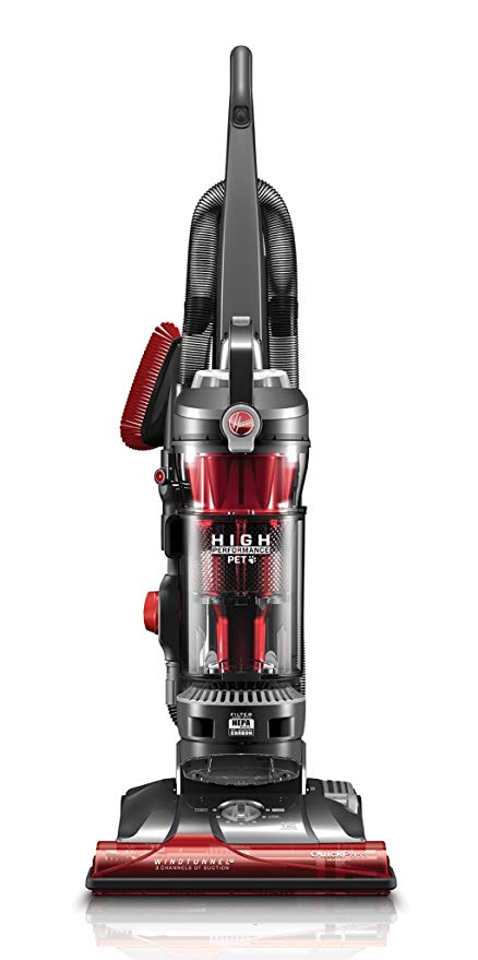 Hoover WindTunnel 3 High Performance Pet Bagless Corded Upright Vacuum UH72630PC, Red