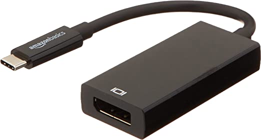 AmazonBasics USB 3.1 Type-C to DisplayPort Display Adapter - Black