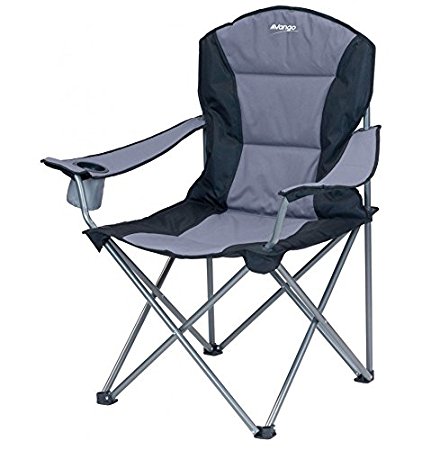 Vango Goliath Padded Camping Chair - Smoke/Black, X-Large