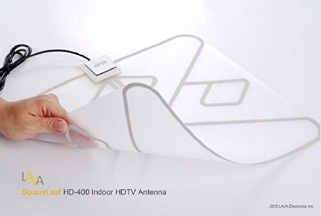 LAVA SquareLeaf Indoor HDTV Antenna HD-400 (White)