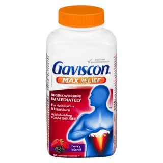 GAVISCON MAX RELIEF ACID REFLUX & HEARTBURN, 50 chewable foamtabs