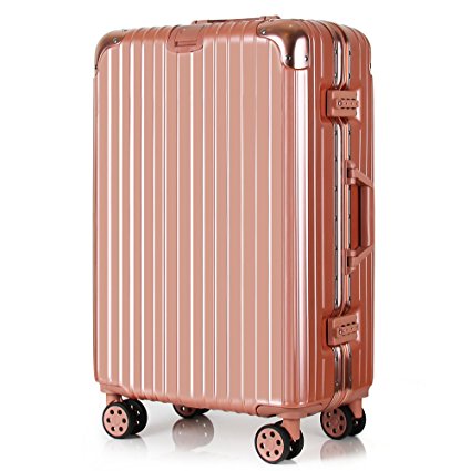 Travel Luggage PC ABS Rolling Wheels Aluminum Suitcase Hardside TSA Approved 28 inch