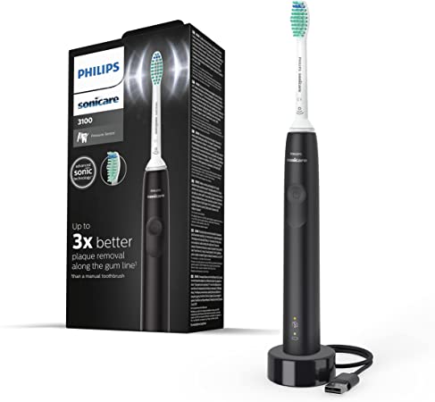 Philips Sonicare 3100 Series Sonic Electric Toothbrush with BrushSync replacement reminder (Model HX3671/14)