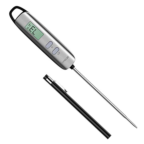 Meat Thermometer, TOPELEK Digital Cooking Thermometer with Super Long Probe, Instant Read Food Thermometer for Kitchen, Grill, BBQ, Food, Steak, Turkey, Candy, Milk, Bath Water