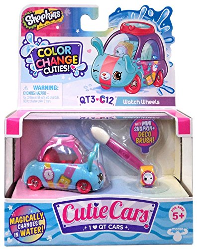 Shopkins Cutie Cars Series 3 Color Change Cuties QT3-C12 Watch Wheels