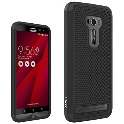 ASUS Zenfone 2 Laser Case, J&D [Bumper Series] Zenfone 2 Laser Rugged Case [Heavy Duty] Hybrid Shock Proof Fully Protective Case for Zenfone 2 Laser ZE551KL/ZE550KL (Bumper Black)