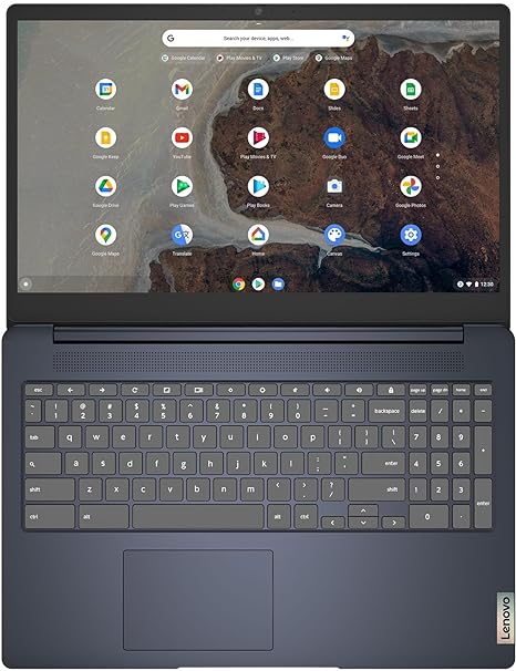 Lenovo Chromebook 3 3i Laptop (15.6" FHD Touchscreen, Intel Pentium Silver N6000, 4GB RAM, 128GB eMMC) Webcam, Chrome OS, Abyss Blue