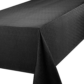 Premier 52 x 90-inch Linen Look Oblong Tablecloth, Black