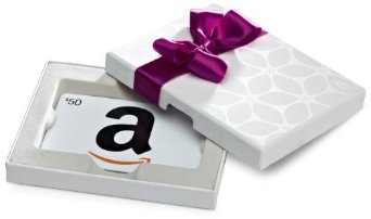 Amazon.com Gift Card in a White Gift Box (Classic White Card Design)