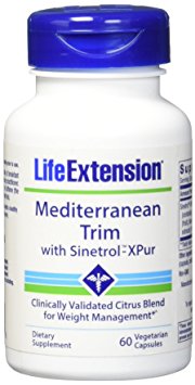 Life Extension Mediterranean Trim with Sinetrol XPur Herbal Supplement, 60 Count