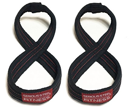 Serious Steel Fitness Figure 8 Straps | Deadlift Straps | Lifting Straps