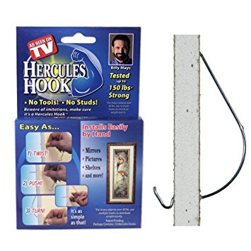 (Buy 1 Get 1 Free) Original Hercules Hooks Holds up to 150 Lbs As Seen on Tv Set of 10