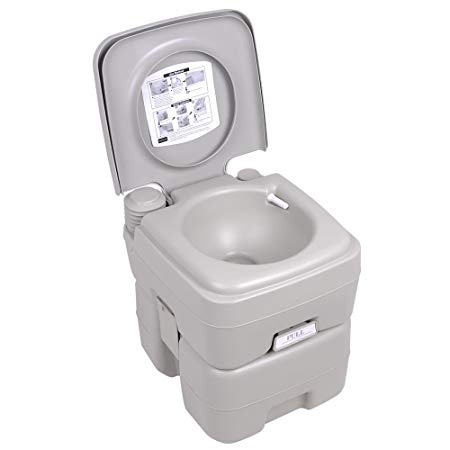 5 Gallon / 20L Portable Toilet Flush Travel Outdoor Camping Hiking Toilet Potty