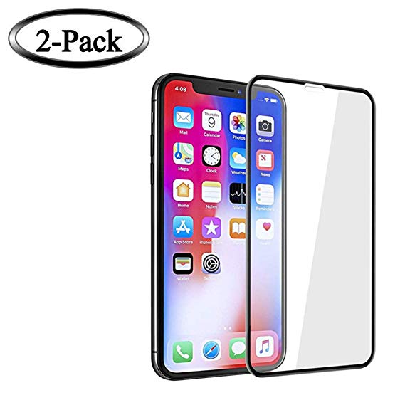Glass Screen Protector Compatible for iPhone Xs/X, Anti-Fingerprint, Scratch Resistant, Bubble Free, Tempered Glass Screen Protector, 5.8 Inch [2-Pack]