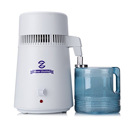 CO-Z 4 Liter Home Countertop Water Distiller Machine with Connection Bottle and Food-grade Outlet