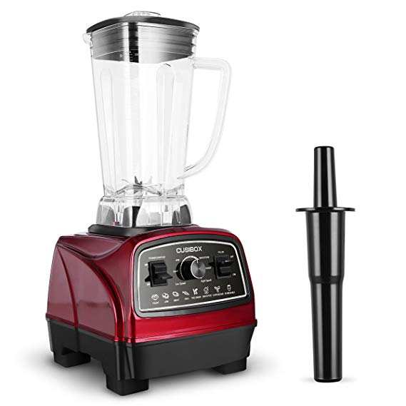 Professional Blender, CUSIBOX High-Speed(22,000rpms) Electric Powerful Blending Processor Commercial Blender with 8 Stainless Steel Blades and BPA-Free Pitcher for Ice Fruits Vegetables Smoothies