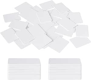 Yolev 30pcs NFC Cards Rewritable NFC Tags White NFC Cards NFC Business Card NFC 215 Tag programmable NFC Tags with and TagMo for Android and All Phone NFC Enabled