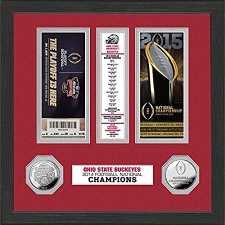 Ohio State Buckeyes 2014 Football National Champions Minted Coin Ticket Collection