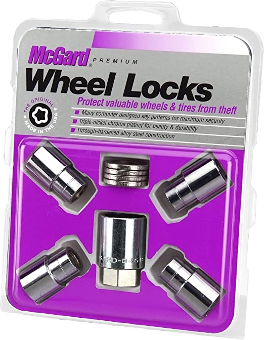 McGard 21120 Chrome Regular Shank Wheel Locks (1/2" - 20 Thread Size) - Set of 4
