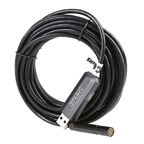 [On Sale] Shekar 2.0 Megapixel CMOS HD Endoscope Borescope Waterproof Inspection Snake Camera with 6 LEDs (16.4ft Tube)