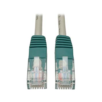 Tripp Lite Cat5e 350MHz Molded Cross-over Patch Cable (RJ45 M/M) - Gray, 7-ft.(N010-007-GY)
