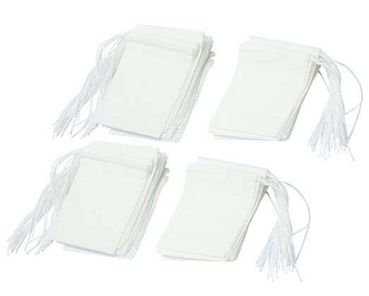 100 Pieces 7x9.5 CM Disposable Drawstring Empty Tea Filter Bags