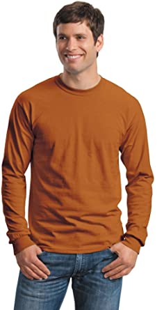 Gildan Mens Ultra Cotton 100% Cotton Long Sleeve T-Shirt