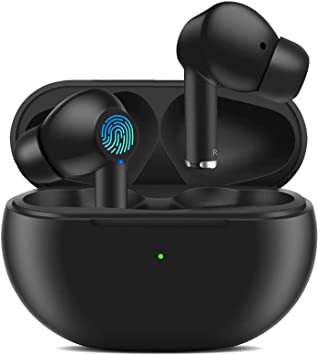 Wireless Earbuds Headphones Bluetooth 5.0 Headphones Noise Canceling IPX5 Waterproof Earphones in-Ear Built-in Mic 3D Sound Headsets with Deep Bass Compatible with iPhone/Android/Samsung