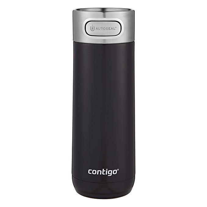 Contigo Luxe AUTOSEAL Vacuum-Insulated Travel Mug | Spill-Proof Coffee Mug with Stainless Steel THERMALOCK Double-Wall Insulation, 16 oz, Licorice