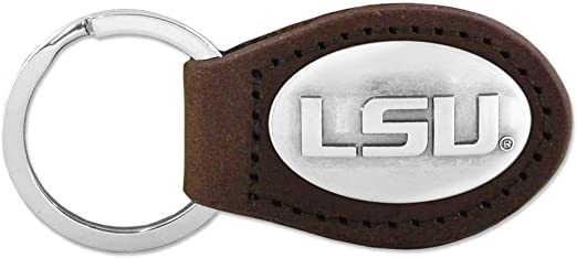 Zeppelin Products Inc. NCAA LSU Tigers Leather Concho Key Fob