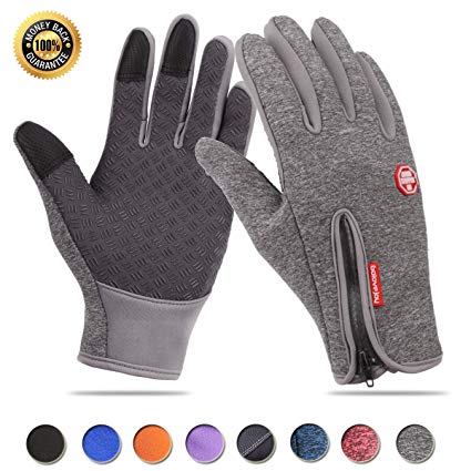 Achiou Touchscreen Winter Gloves for Warm iPhone iPad Bicycling Cycling Driving Anti-Slip Gloves Running Hiking Climbing Skiing Outdoor Sports for Men Women