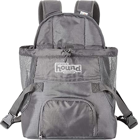 Kyjen Outward Hound Front Carrier Backpack Medium Grey Set