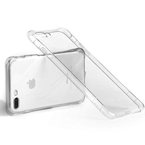 iPhone 8 Plus Case, iPhone 7 Plus Case, Yoobao Ultra Thin Slim Crystal Clear Transparent Soft TPU Case Anti-Scratch Protective Cover Compatible 5.5 inch Apple iPhone 7 Plus/iPhone 8 Plus - Clear