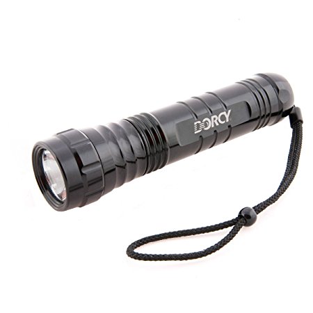 Dorcy 220-Lumen Submersible Dive II Anti-Corrosion LED Flashlight with Nylon Lanyard, Black (41-1467)