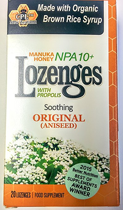 Pacific Resources Original Lozenges, Manuka Honey and Propolis, 20-Count