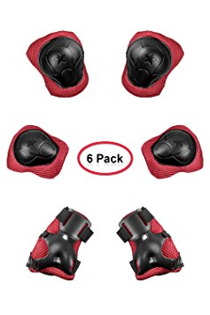 ACVCY Kids Protective Gear Set,Knee and Elbow Pads with Wrist Guards for Child Toddler Multi-sports Cycling,Bike,Rollerblading, Skating, Volleyball