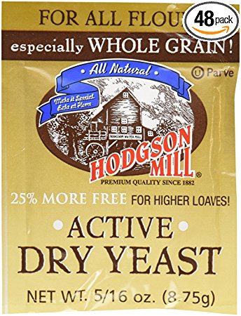 Hodgson Mills Active Dry Yeast, 9 Gram (Pack of 48)