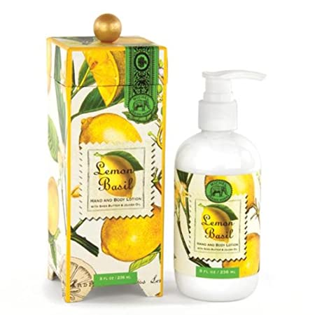 Michel Design Works Hand and Body Lotion 8-Ounce, Lemon Basil