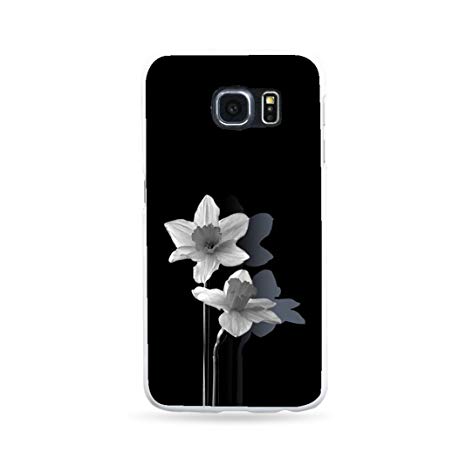 Baost Narcissus Flower Print Phone Back Case Cover for iPhone 7 Plus Samsung Galaxy S7 size for Samsung Galaxy S6 Edge (2#)