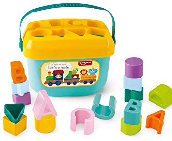 Popsugar Baby Blocks Toy Screening Color and Shape Bucket