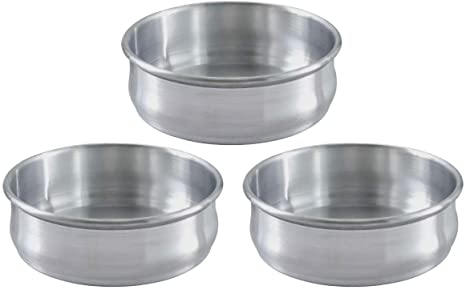 Stackable Dough Pan, 48oz, Alu, SET OF 3